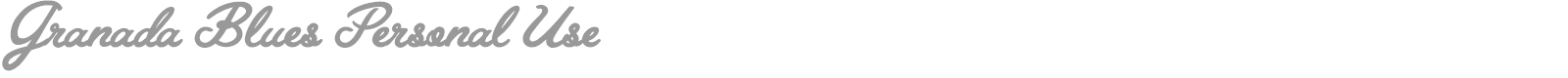 Granada Blues font preview